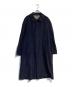 BALLY（バリー）の古着「アンゴラカシミヤブレンドコート」｜ネイビー