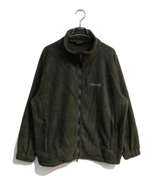 OPTSTUFF（オプトスタフ）OPTSTUFF (オプトスタフ) CLASSIC FLEECE FULL ZIP JACKET　OPT40001 オリーブ サイズ:Mの古着・服飾アイテム