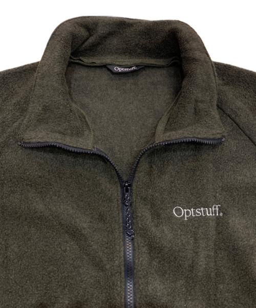 OPTSTUFF（オプトスタフ）OPTSTUFF (オプトスタフ) CLASSIC FLEECE FULL ZIP JACKET　OPT40001 オリーブ サイズ:Mの古着・服飾アイテム