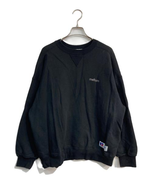 meltum（メルタム）meltum (メルタム) RUSSELL ATHLETIC (ラッセルアスレチック) クルーネックスウェット　RC-23142MT ブラック サイズ:XLの古着・服飾アイテム