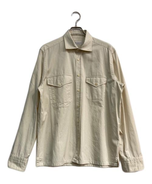 GUY ROVER（ギローバー）GUY ROVER (ギローバー) ミリタリーシャツ　 BEAMS別注 ベージュ サイズ:Lの古着・服飾アイテム
