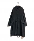 MAISON SPECIALメゾンスペシャル）の古着「トリプルクロスプライムオーバーモッズコート　11222161216」｜ブラック