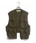 INSCRIRE（アンスクリア）の古着「Wool Jersey Field Vest　123AW-BZ03」｜グリーン