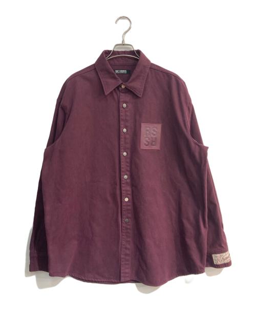 RAF SIMONS（ラフシモンズ）RAF SIMONS (ラフシモンズ) straight fit denim shirt　	22SS　221-M242 パープル サイズ:Sの古着・服飾アイテム