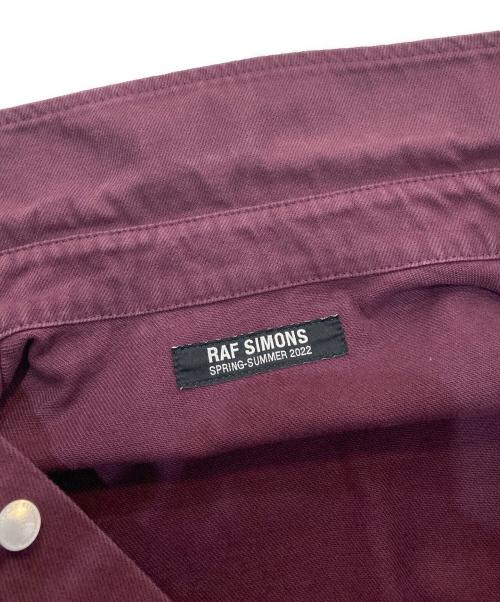 RAF SIMONS（ラフシモンズ）RAF SIMONS (ラフシモンズ) straight fit denim shirt　	22SS　221-M242 パープル サイズ:Sの古着・服飾アイテム