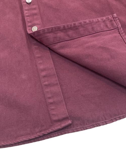 RAF SIMONS（ラフシモンズ）RAF SIMONS (ラフシモンズ) straight fit denim shirt　	22SS　221-M242 パープル サイズ:Sの古着・服飾アイテム