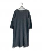 23区ニジュウサンク）の古着「ウール圧縮スムース  サック ワンピース　OPWWNW0417」｜グレー