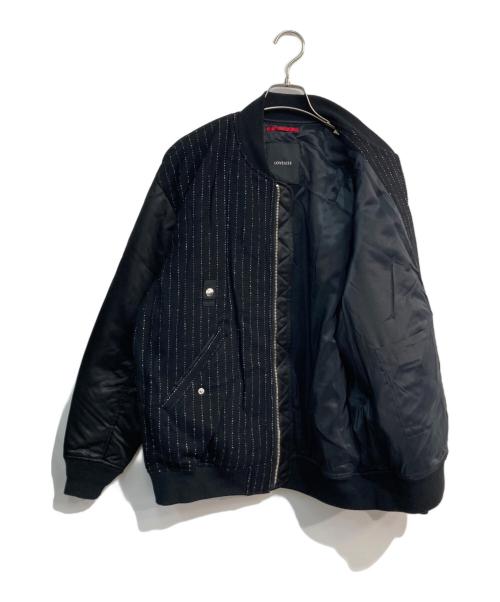 LOVELESS（ラブレス）LOVELESS (ラブレス) ウールストライプMA-1　61F67-440-09 ブラック サイズ:Mの古着・服飾アイテム