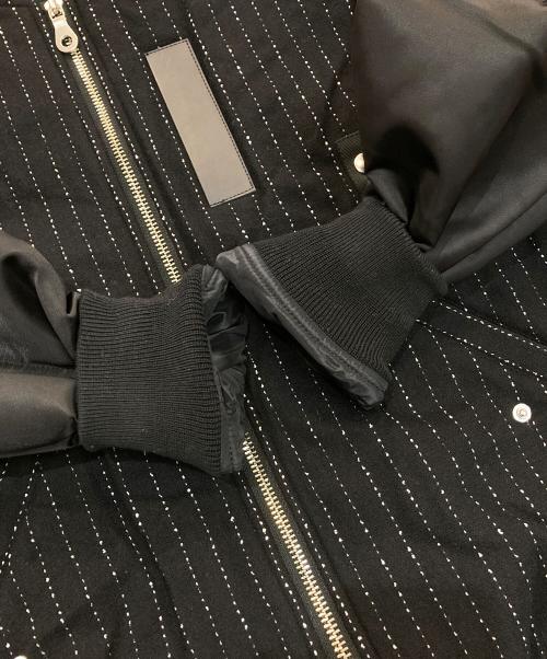 LOVELESS（ラブレス）LOVELESS (ラブレス) ウールストライプMA-1　61F67-440-09 ブラック サイズ:Mの古着・服飾アイテム