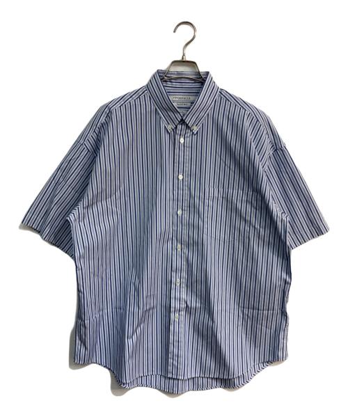 THOMAS MASON（トーマスメイソン）THOMAS MASON (トーマスメイソン) JOURNAL STANDARD (ジャーナルスタンダード) ファットシルエット ボタンダウン S/Sシャツ　24051600801010 ブルー サイズ:Mの古着・服飾アイテム