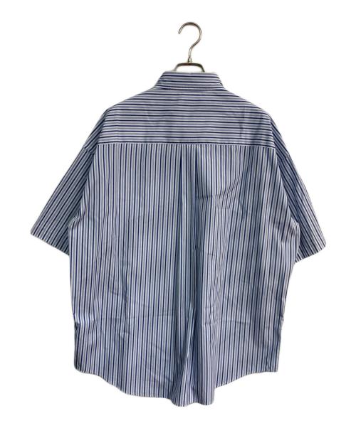 THOMAS MASON（トーマスメイソン）THOMAS MASON (トーマスメイソン) JOURNAL STANDARD (ジャーナルスタンダード) ファットシルエット ボタンダウン S/Sシャツ　24051600801010 ブルー サイズ:Mの古着・服飾アイテム