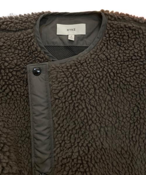 HYKE（ハイク）HYKE (ハイク) FAUX SHEARLING COAT チャコールグレー サイズ:2の古着・服飾アイテム