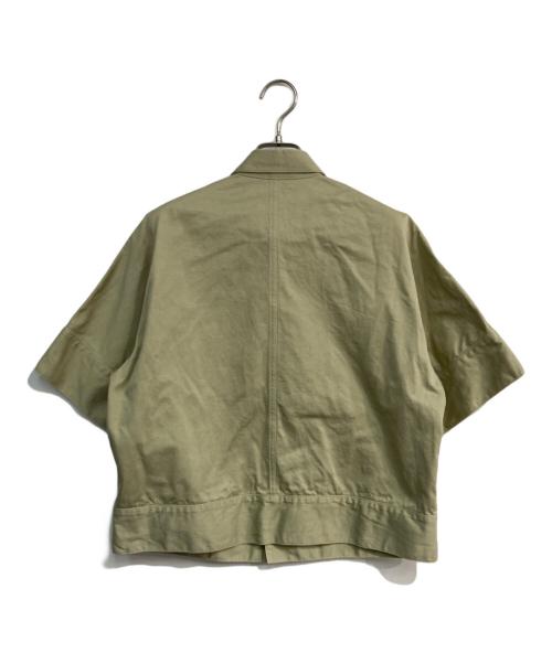 AURALEE（オーラリー）AURALEE (オーラリー) WASHED FINX LIGHT CHINO HALF SLEEVED SHIRTS　A21SS03FC ベージュ サイズ:1の古着・服飾アイテム