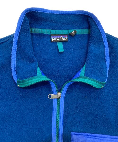 Patagonia（パタゴニア）Patagonia (パタゴニア) ハーフジップフリース 01年製 USA製　25680 ネイビー サイズ:Lの古着・服飾アイテム
