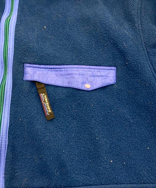 Patagonia（パタゴニア）Patagonia (パタゴニア) ハーフジップフリース 01年製 USA製　25680 ネイビー サイズ:Lの古着・服飾アイテム