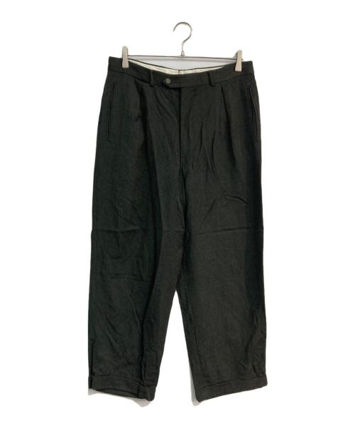 GIORGIO ARMANI（ジョルジョアルマーニ）GIORGIO ARMANI (ジョルジョアルマーニ) タックパンツ　	90‘ｓ 　CA-07510 グリーン サイズ:34の古着・服飾アイテム