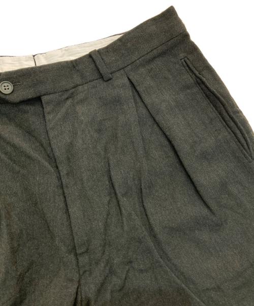 GIORGIO ARMANI（ジョルジョアルマーニ）GIORGIO ARMANI (ジョルジョアルマーニ) タックパンツ　	90‘ｓ 　CA-07510 グリーン サイズ:34の古着・服飾アイテム