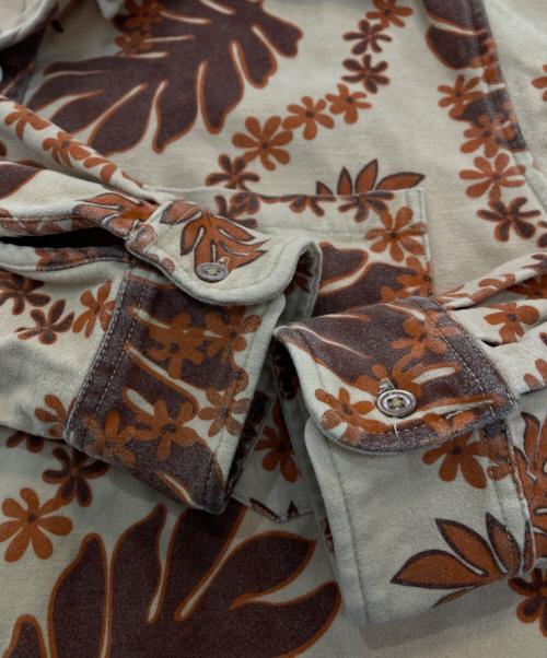 reyn spooner（レイン スプナー）reyn spooner (レイン スプナー) BDシャモアシャツ オレンジ×ブラウン サイズ:Mの古着・服飾アイテム