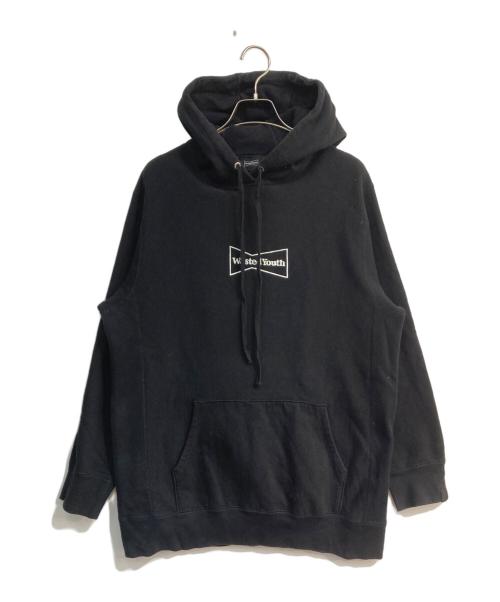 WASTED YOUTH（ウェイステッドユース）Wasted Youth (ウエステッド ユース) プルオーバーパーカー  Don't bother me anymore ブラック サイズ:XLの古着・服飾アイテム