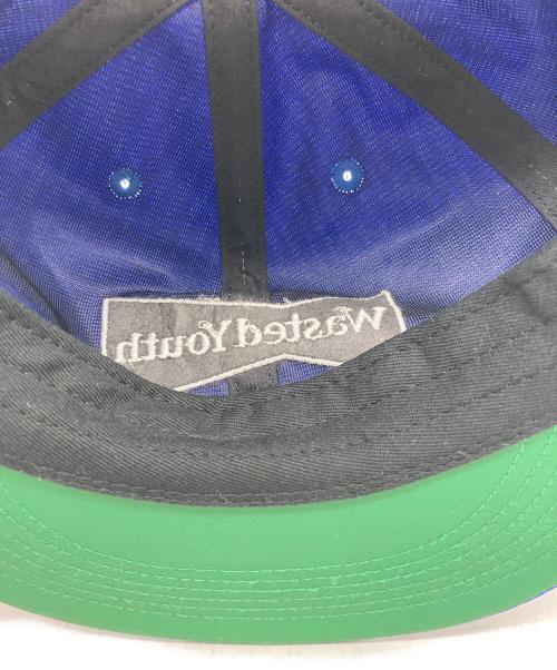 WASTED YOUTH（ウェイステッドユース）WASTED YOUTH (ウエステッド ユース) キャップ ブルーの古着・服飾アイテム