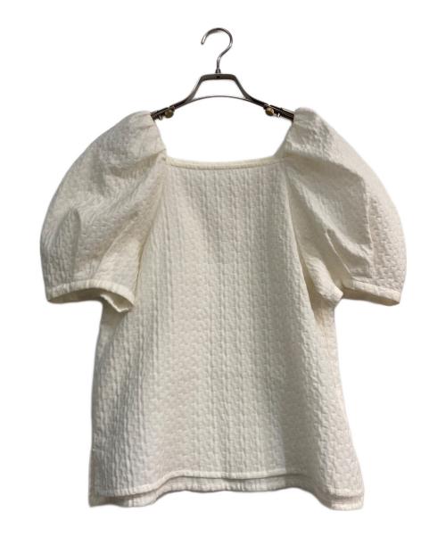 Gypsohila（ジプソフィア）Gypsohila (ジプソフィア) Gypsohila Jacquard Puff Shoulder ベージュ サイズ:Freeの古着・服飾アイテム