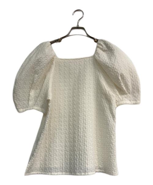 Gypsohila（ジプソフィア）Gypsohila (ジプソフィア) Gypsohila Jacquard Puff Shoulder ベージュ サイズ:Freeの古着・服飾アイテム