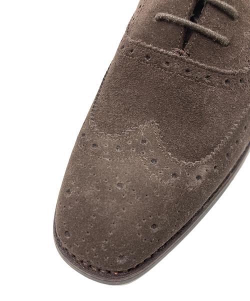 BARKER（バーカー）BARKER (バーカー) スエードウィングチップシューズ ブラウン サイズ:6 1/2の古着・服飾アイテム