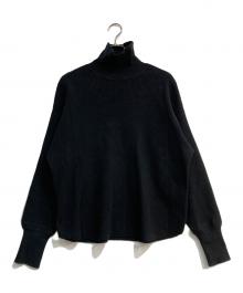 THE SHINZONE（ザ シンゾーン）の古着「コットンカシミヤ タートルワッフル　21AMSNI11」｜ブラック