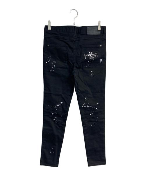 1PIU1UGUALE3 RELAX（ウノピゥウノウグァーレトレ リラックス）1piu1uguale3 relax (ウノピゥウノウグァーレトレ リラックス) スキニーデニムパンツ　USB-22125SZ ブラック サイズ:Mの古着・服飾アイテム