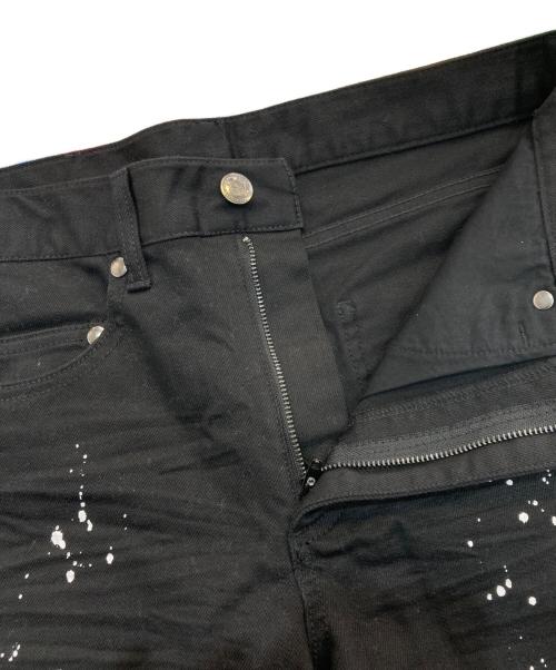 1PIU1UGUALE3 RELAX（ウノピゥウノウグァーレトレ リラックス）1piu1uguale3 relax (ウノピゥウノウグァーレトレ リラックス) スキニーデニムパンツ　USB-22125SZ ブラック サイズ:Mの古着・服飾アイテム