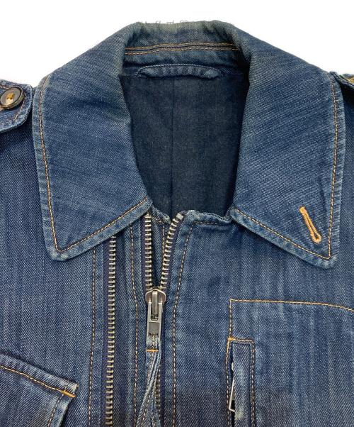 Maison Martin Margiela 14（メゾンマルタンマルジェラ 14）Maison Martin Margiela 14 (メゾンマルタンマルジェラ 14) Denim Half Coat　 10AW ここのえタグ  インディゴ サイズ:44の古着・服飾アイテム