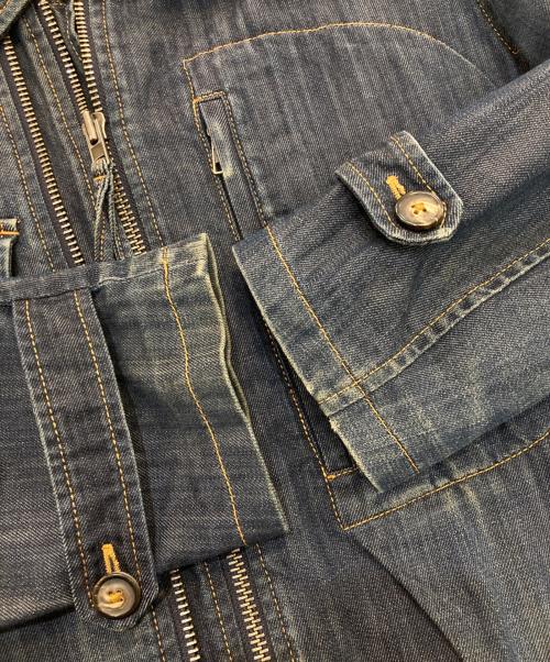 Maison Martin Margiela 14（メゾンマルタンマルジェラ 14）Maison Martin Margiela 14 (メゾンマルタンマルジェラ 14) Denim Half Coat　 10AW ここのえタグ  インディゴ サイズ:44の古着・服飾アイテム