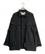 N.HOOLYWOODエヌ ハリウッド）の古着「ミリタリーシャツ」｜ブラック