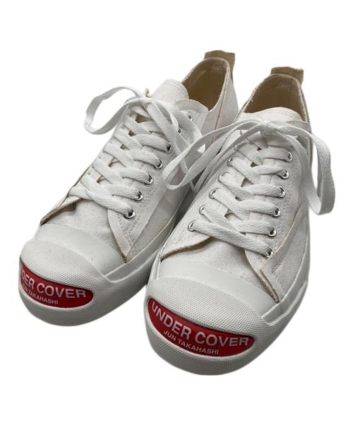 UNDERCOVER（アンダーカバー）UNDERCOVER (アンダーカバー) TOE LOGO CANVAS SNEAKERS ホワイト サイズ:Mの古着・服飾アイテム
