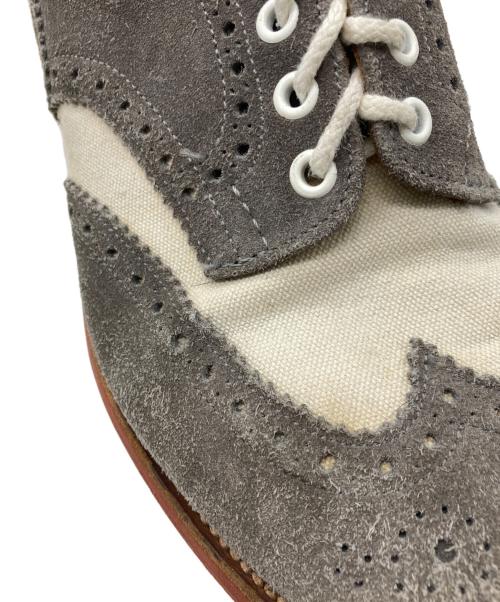 Tricker's（トリッカーズ）Tricker's (トリッカーズ) スウェードウィングチップシューズ グレー サイズ:9ｈの古着・服飾アイテム
