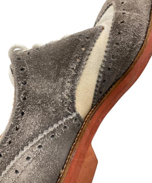 Tricker's（トリッカーズ）Tricker's (トリッカーズ) スウェードウィングチップシューズ グレー サイズ:9ｈの古着・服飾アイテム