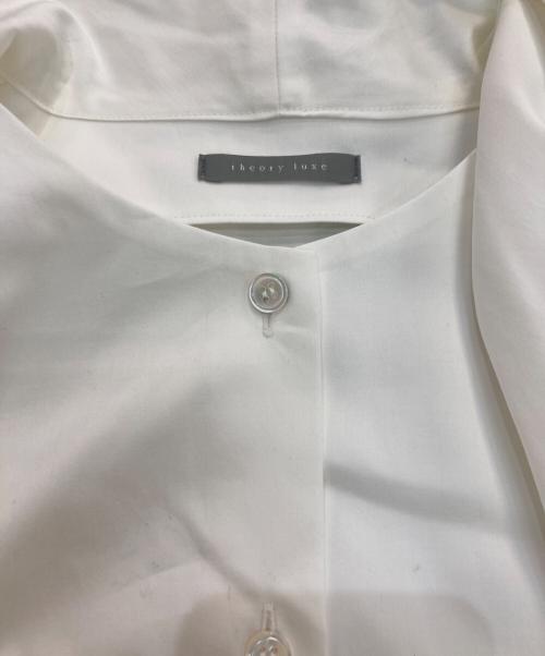 theory luxe（セオリーリュクス）theory luxe (セオリーリュクス) Cecily Emas シャツ　24AW　03-5108240 ホワイト サイズ:40の古着・服飾アイテム
