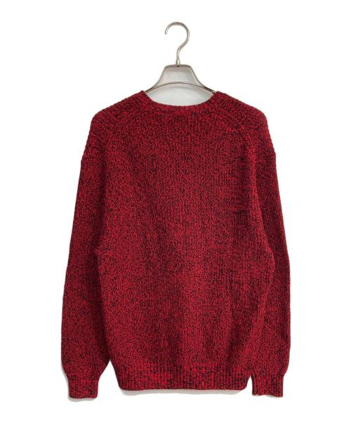 SUPREME（シュプリーム）Supreme (シュプリーム) Melange Rib Knit Sweater　21AW レッド サイズ:Mの古着・服飾アイテム