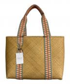 STELARステラ）の古着「MENTAWAI BAMBOO TOTE BAG MEDIUM」｜ベージュ×オレンジ