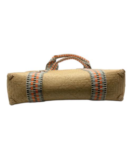 STELAR（ステラ）STELAR (ステラ) MENTAWAI BAMBOO TOTE BAG MEDIUM ベージュ×オレンジ 未使用品の古着・服飾アイテム
