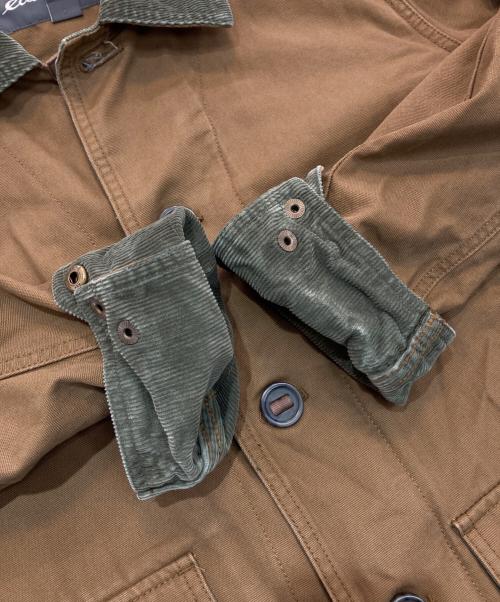 Eddie Bauer（エディーバウアー）Eddie Bauer (エディーバウアー) ワークジャケット 01 9586 ブラウン サイズ:Sの古着・服飾アイテム