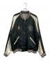 TAILOR TOYO（テーラー東洋）の古着「1950s style Acetate Souvenir Jacket　港商 SPIDER×ROARING TIGER HAND PRINT 東洋エンタープライズ　TT15289」｜ブラック×ホワイト
