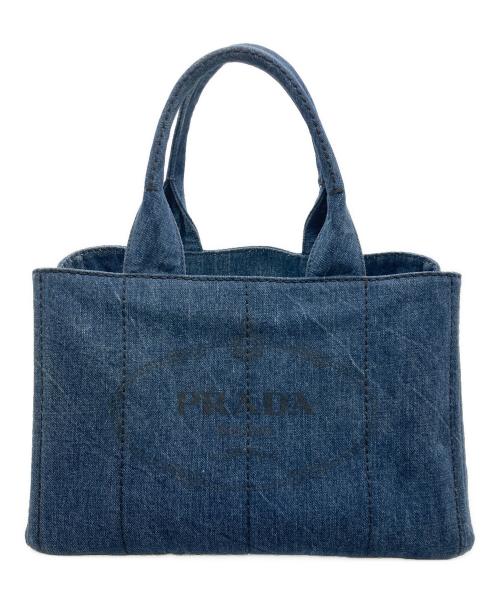 PRADA（プラダ）PRADA (プラダ) カナパデニムハンドバッグ B1877B インディゴ サイズ:-の古着・服飾アイテム