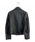 green label relaxing (グリーンレーベルリラクシング) SHEEPLEATHER ライダースジャケット　3625-199-1098 ブラック サイズ:38：7000円
