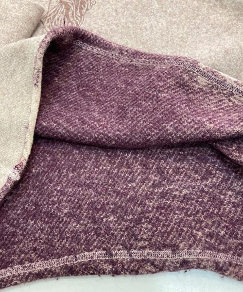 NIKE（ナイキ）NIKE (ナイキ) COMME des GARCONS JUNYA WATANABE MAN (コムデギャルソンジュンヤワタナベマン) プルオーバーニットパーカー AD2004　 WO-T054 ベージュ サイズ:Mの古着・服飾アイテム