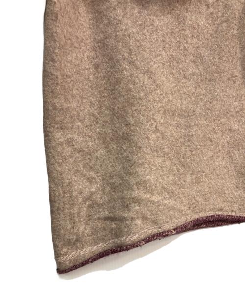 NIKE（ナイキ）NIKE (ナイキ) COMME des GARCONS JUNYA WATANABE MAN (コムデギャルソンジュンヤワタナベマン) プルオーバーニットパーカー AD2004　 WO-T054 ベージュ サイズ:Mの古着・服飾アイテム