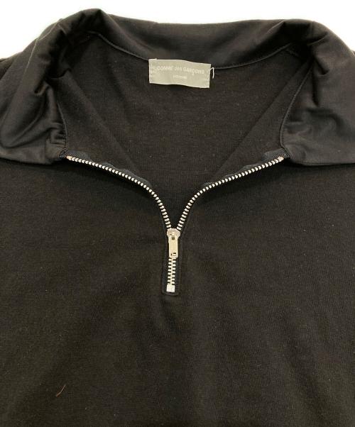 COMME des GARCONS HOMME（コムデギャルソン オム）COMME des GARCONS HOMME (コムデギャルソン オム) 切替ジップポロシャツ　AD1993 田中オム ブラック サイズ:-の古着・服飾アイテム