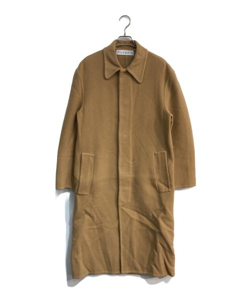 J.W.ANDERSON（ジェイダブリューアンダーソン）J.W.ANDERSON (ジェイダブリューアンダーソン) カシミヤ混比翼ステンカラーコート キャメル サイズ:US 34の古着・服飾アイテム