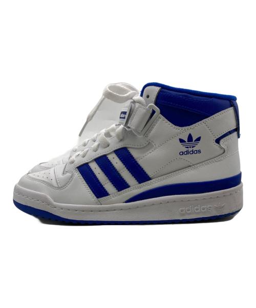 adidas Originals（アディダスオリジナル）adidas originals (アディダスオリジナル) Forum Mid スニーカー　FY4976 ホワイト×ブルー サイズ:26cmの古着・服飾アイテム