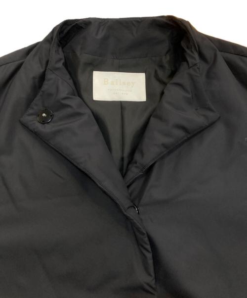 BALLSEY（ボールジィ）BALLSEY (ボールジィ) パデットタフタ Aラインコート ブラック サイズ:Sの古着・服飾アイテム